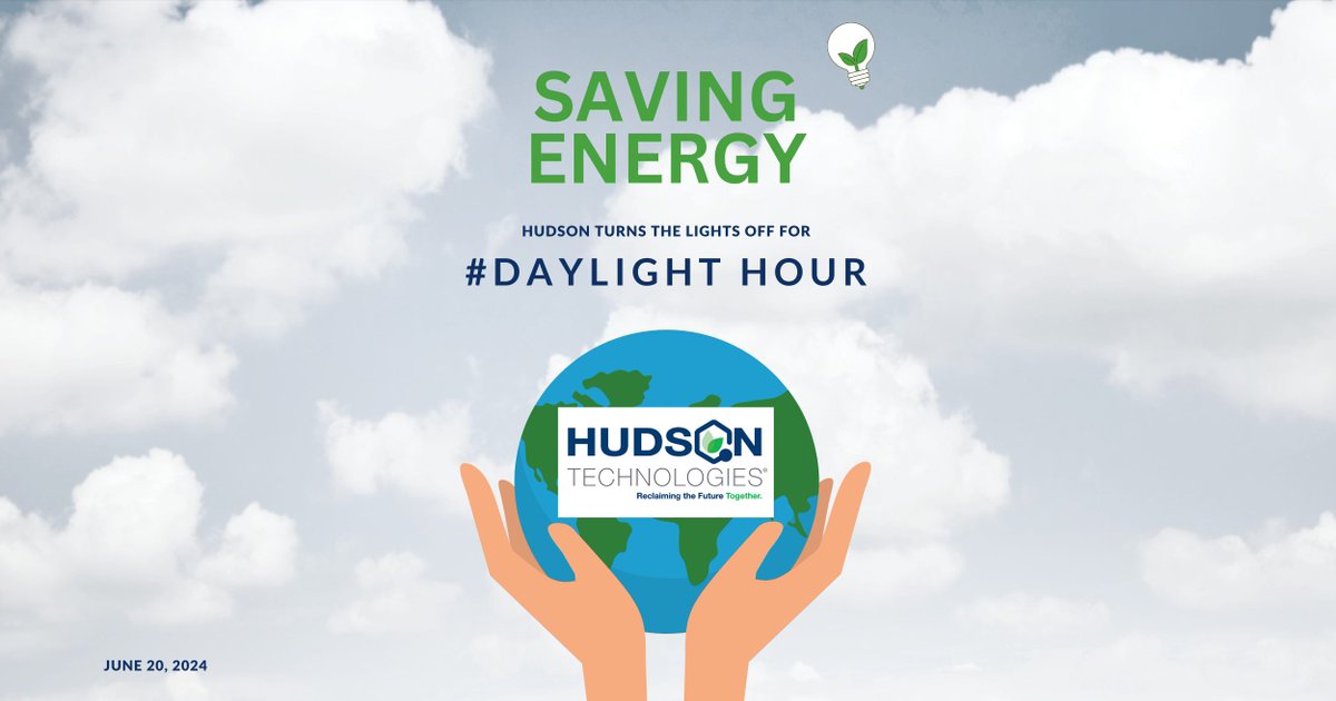 Excited to celebrate sustainability this year with #DaylightHour, a global campaign  that saves energy and decreases carbon emissions by turning off the lights and letting daylight in.

On June 20th, our offices across the US will turn off our lights from 12 - 1 pm.

#HDSN