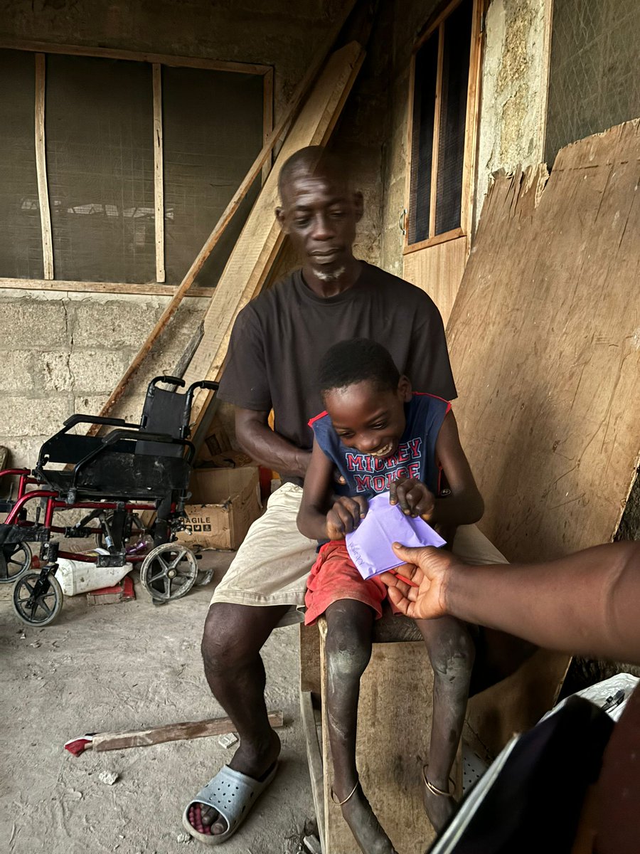 We went back last night to visit Desmond and his family. The boys room &amp; the 3 end rooms of the house will need to come down and be rebuilt. We have left some food and cash for a mattress for the boys. Desmond was as always very pleased to see us.