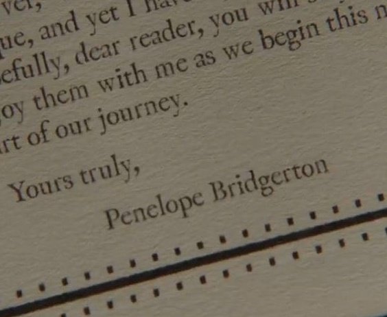 vnss30's tweet photo. Yours truly, 
Penelope Bridgerton 

#BRIDGERTON #polin #bridgertons3 https://t.co/td9avRYn3s