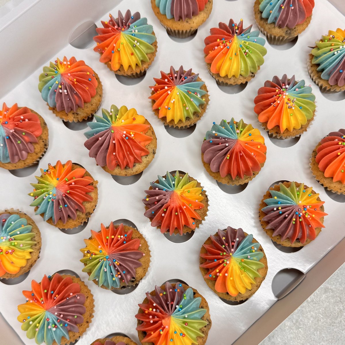 _Antonyy_'s tweet photo. Made some cupcakes 🌈🧁 https://t.co/VY0OLufFCf