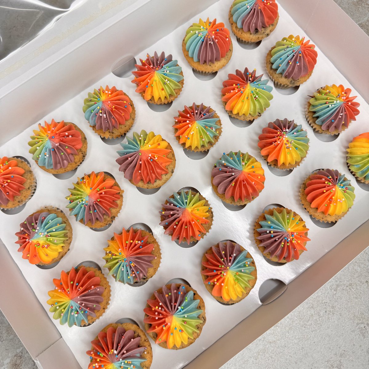 _Antonyy_'s tweet photo. Made some cupcakes 🌈🧁 https://t.co/VY0OLufFCf
