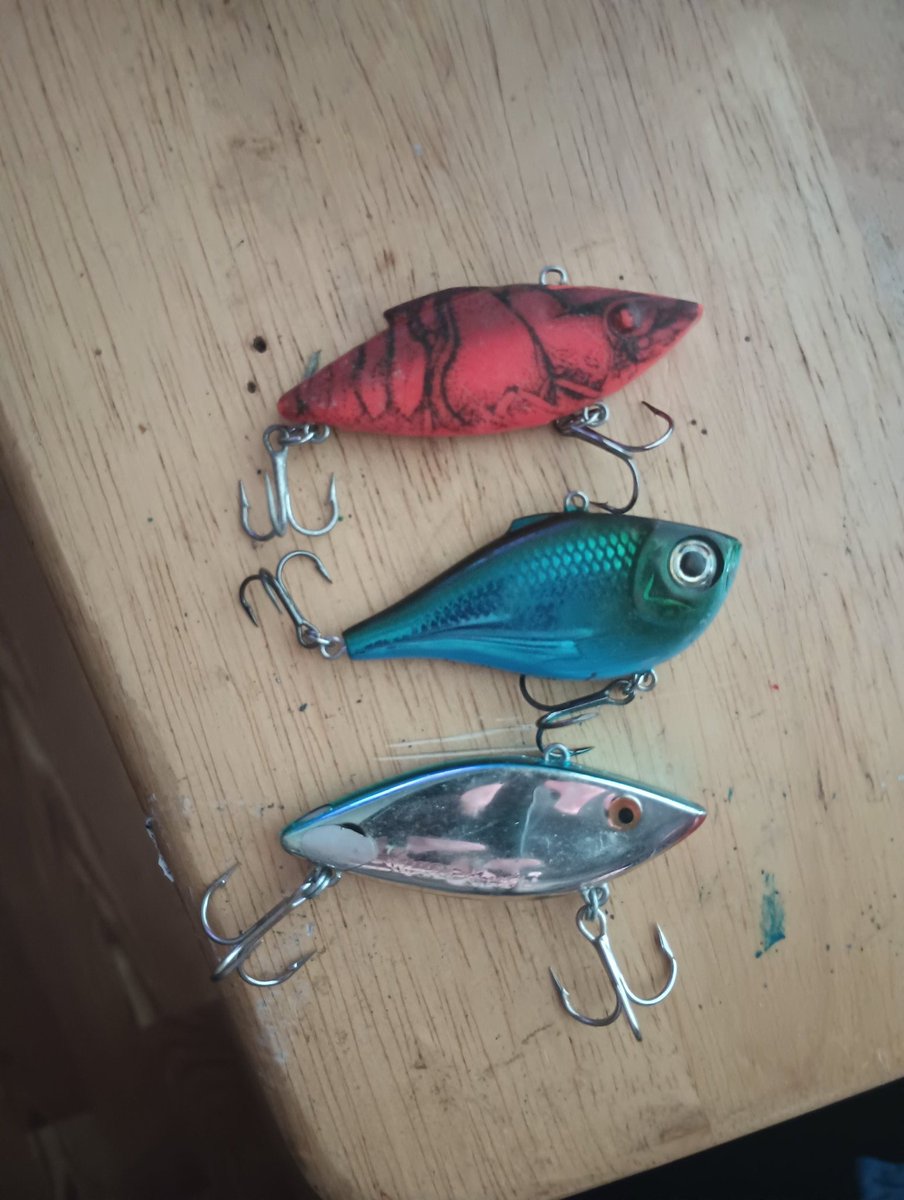 cakm85's tweet photo. If you could only pick one which one would you pick all of them are 1/4oz #fishing #fyp #x #rattletrap #liplesscrankbait https://t.co/ssG3mWu7Ej