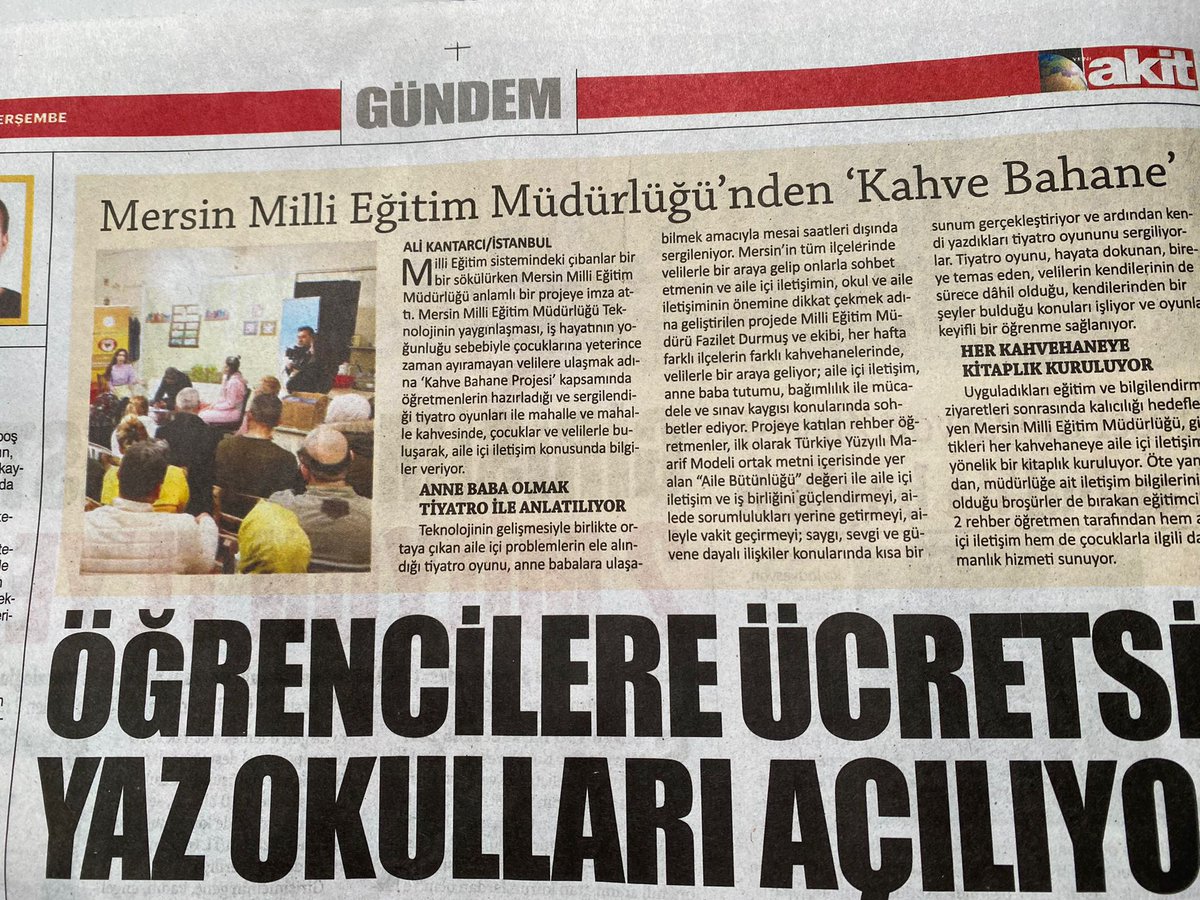 MersinMEM's tweet photo. 🎭Kahve Bahane Projemiz Ulusal Basında 📰👀

#KahVeliSohbetlerimiz
#KöklerdenGeleceğe

@tcmeb 
@Yusuf__Tekin 
@ahpehlivan53 
@fazilet_durmus https://t.co/dsj3o1tW9F