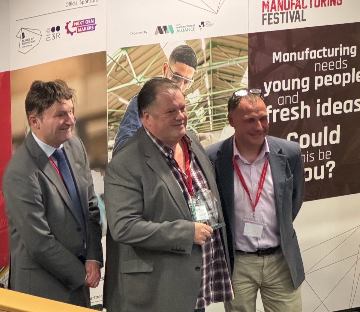 Our final award of the night is a special recognition award for Manufacturing Ambassador

💫 In recognition for his role initiating the LMF and his unwavering dedication to raising the profile of the Manufacturing industry….

The winner is….. 

<a href="/GrahamPCooper/">Graham Cooper</a> 💫