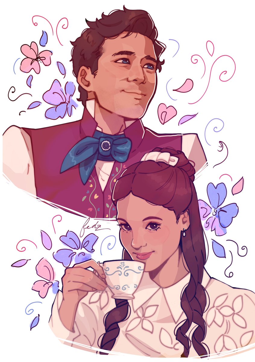 fedzz_z's tweet photo. #BRIDGERTON SPOILERS!!

The way I ran to draw this cause it makes me SO HAPPY!!🩷💜💙 https://t.co/tRe0yA7Kio