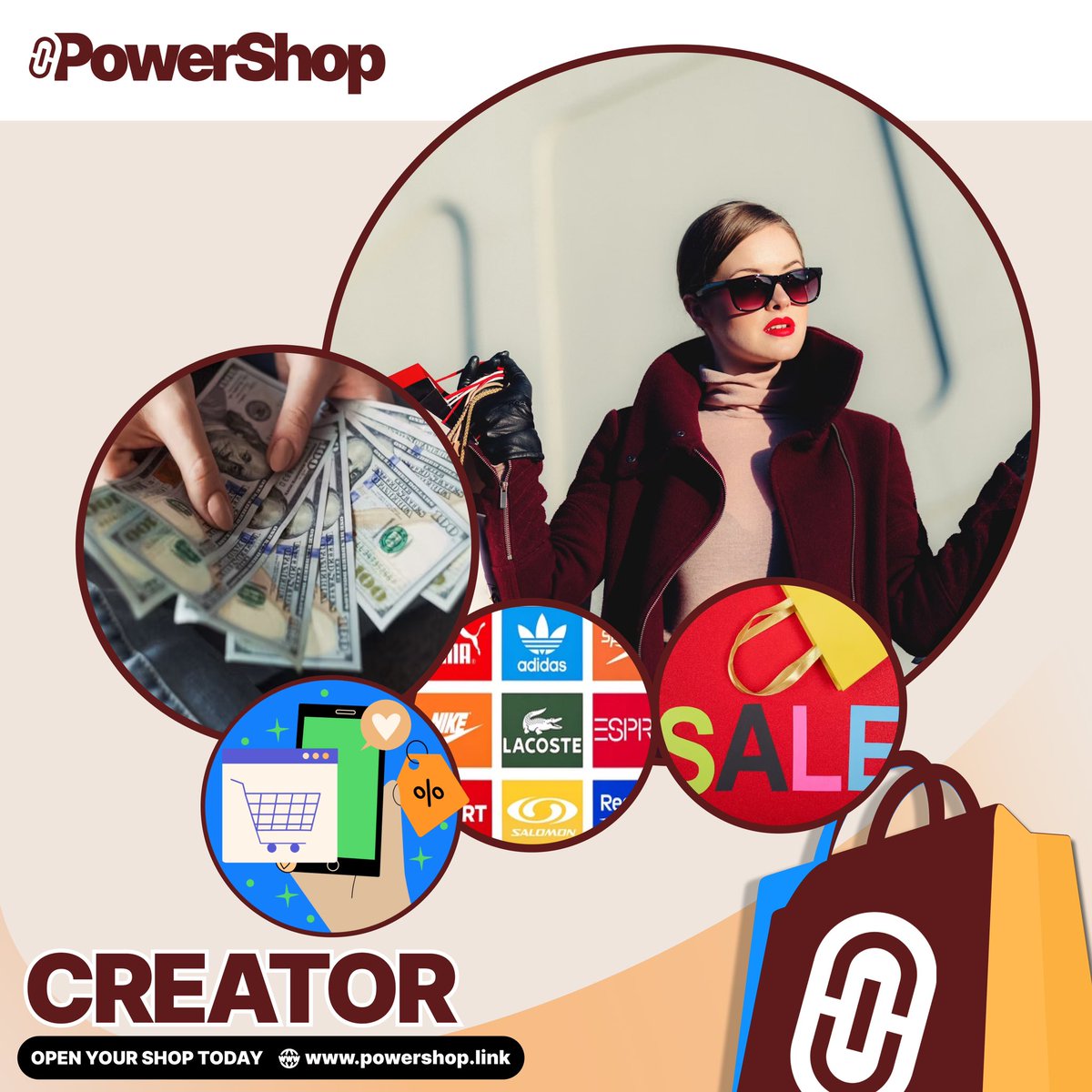 powershoplink's tweet photo. Curate and Sale! PowerShop is helping over 600 creators generate passive income daily with their own personal online shop. Open your shop today! 🛍️⚡️

For more information visit https://t.co/M3pcoJZsUO to claim your creator shop or reseller shop! #joinpowershop #powershop https://t.co/3nS1owz8qh