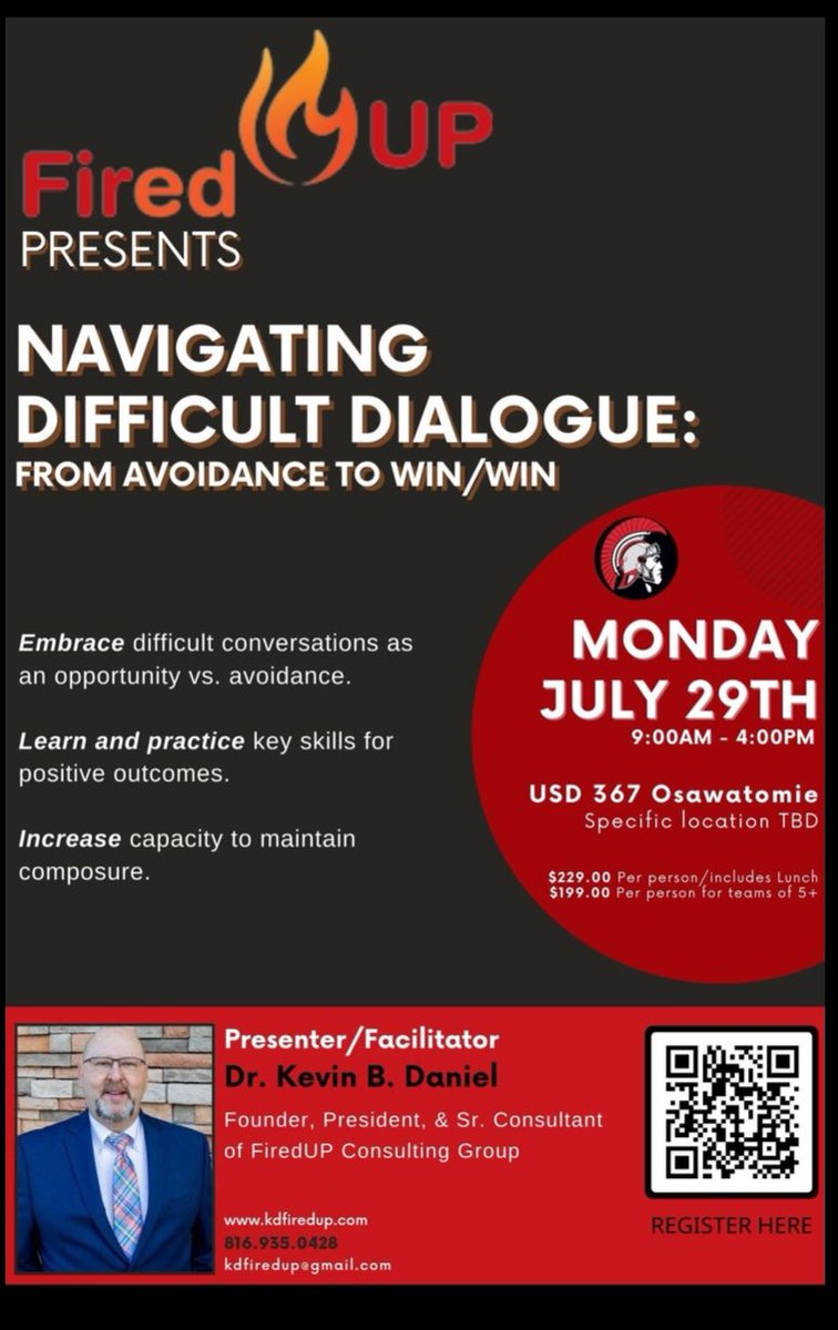 KDFIREDUP's tweet image. Thrilled to offer two more NDD workshops this fall in Cassville R-IV (Sept 10) &amp;amp; St. James R-I (Sept 18). If you want to improve your skills &amp;amp; view these conversations as great opportunities vs. dreading them; this workshop may be for you! #GetFiredUP🔥@TimWebster62 @MJohnsonEdD