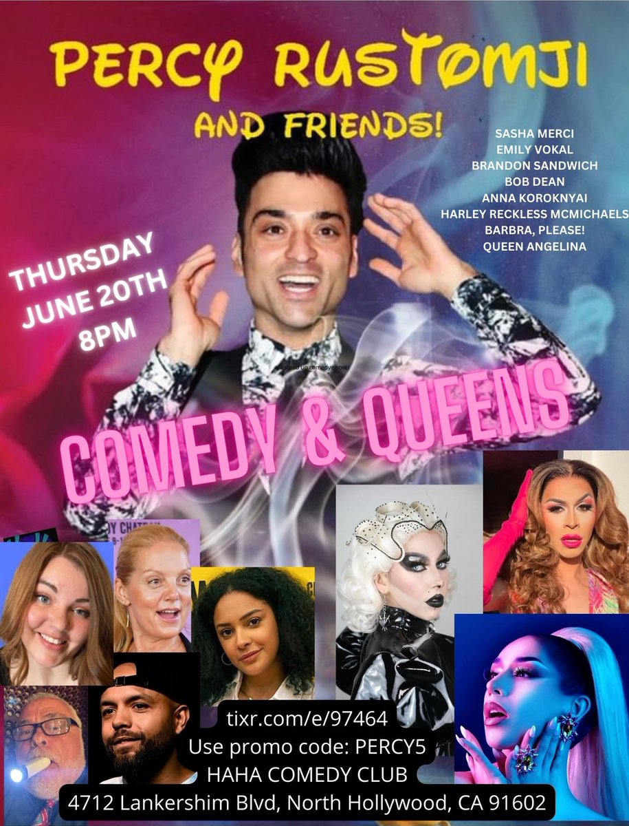 Tixr.com/e/97464
JUNE 20th! PRIDE SHOW! <a href="/Hahacafecomedy/">HaHa Comedy Club</a> 
#gaypride #standupcomedy