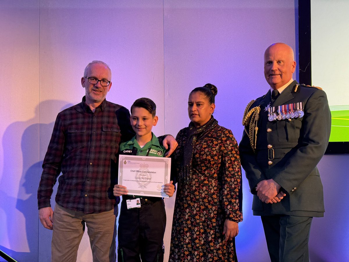 11-year-old St John Cadet, Lucas, was doing what any child should be during the holidays, playing with friends, when one fell ill. Lucas went above and beyond to provide care and arrange help, earning tremendous praise from the ambulance crew that attended. #wmasawards