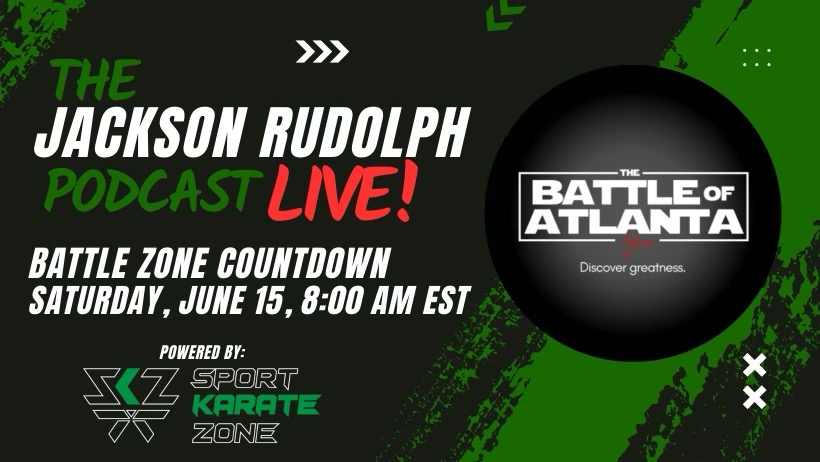 BattleofAtlanta's tweet photo. Tune in to the Jackson Rudolph Podcast 🔴LIVE🔴 at the Battle of Atlanta!

LINK: https://t.co/dlddtZMicK https://t.co/wJ2UXU85NX
