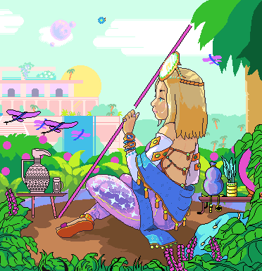 spiraled_out's tweet photo. WIP of Gooma the Court Wizard of Mirrors. Long way to gooooooo!
#pixelart #oekaki https://t.co/souW3UcK8q
