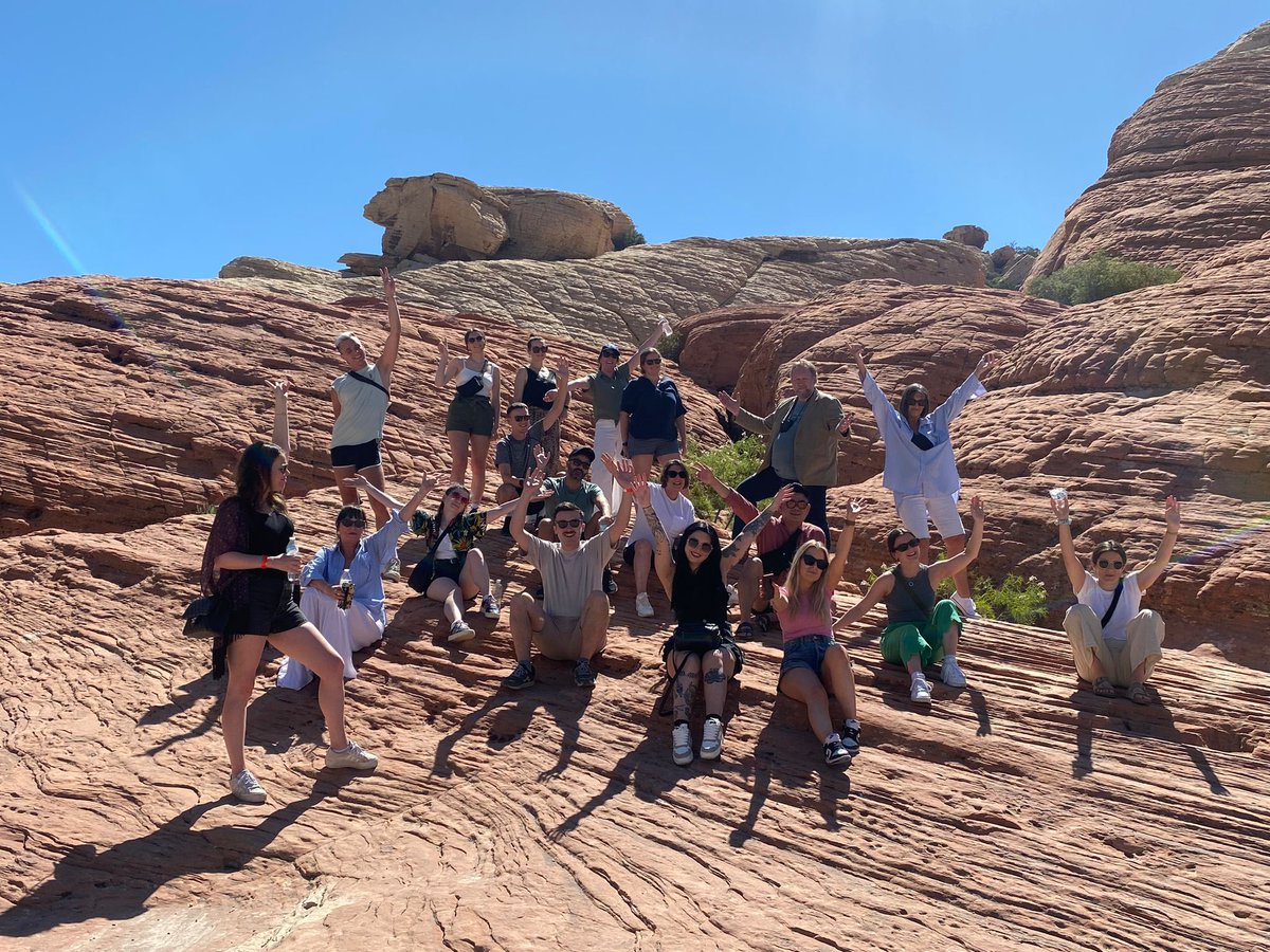 Kate_Collier21's tweet photo. I’ve had an incredible week on a press trip to Las Vegas with @VirginAtlantic, Sir Richard Branson and co🤩✈️

We celebrated the airline’s 40th anniversary and the new direct flights from Manchester Airport💃🏻

Met some amazing people and loved exploring!🇺🇸☀️🪨 https://t.co/lxLINgoem2
