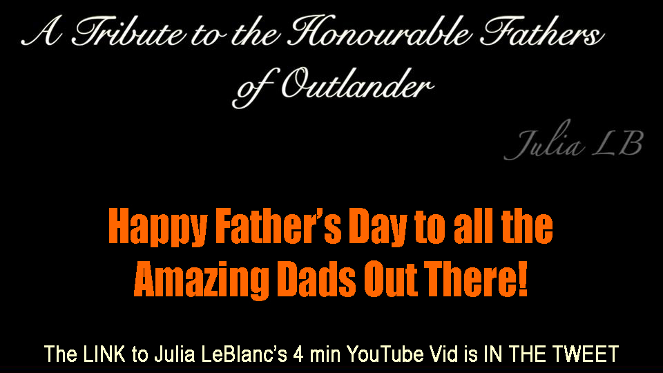 OutlandishScot's tweet photo. It is Sunday, June 16th, 2024. This #Outlander Father’s Day video is from Julia LeBlanc @jessleblanc1981!!! Although first posted on Jun 21st, 2020, it STILL is EXCELLENT! https://t.co/Gw1s9YB8Fe https://t.co/FOiJELbw4y