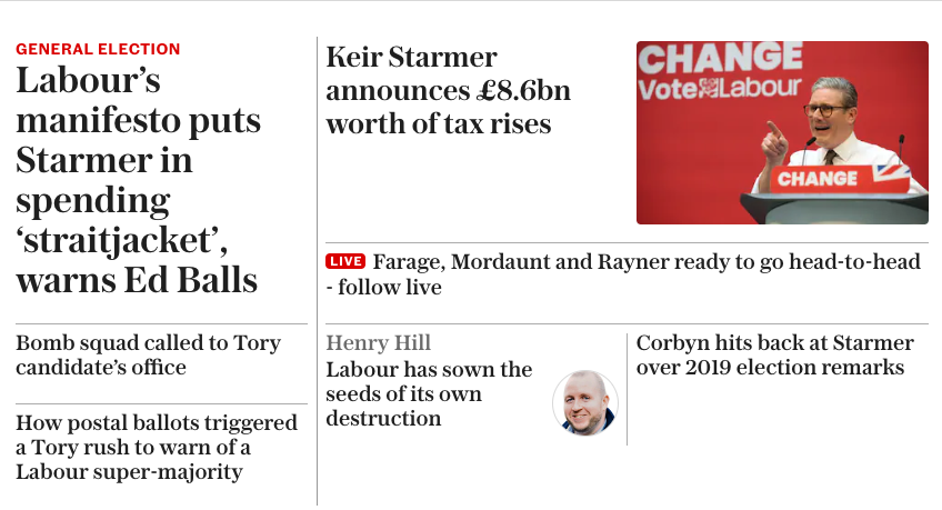 Peter Frost (@peterfr00088763) on Twitter photo Not sure who's monitoring <a href="/Telegraph/">The Telegraph</a> landing page but can anyone in the newsroom spell 'contradictions?'
#ukelection
#mixedmessaging
#oneortheother
<a href="/TheNewsAgents/">The News Agents</a> Not sure who's monitoring <a href="/Telegraph/">The Telegraph</a> landing page but can anyone in the newsroom spell 'contradictions?'
#ukelection
#mixedmessaging
#oneortheother
<a href="/TheNewsAgents/">The News Agents</a>