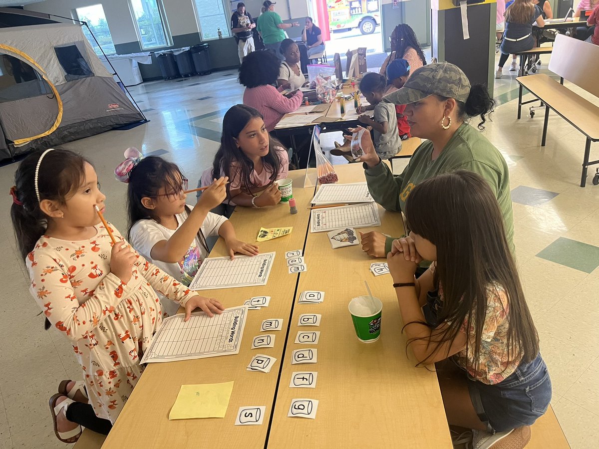 LionsGoldenrod's tweet photo. Today we hosted our first summer event. We welcomed KG-2nd grade families to Literacy Night. We are excited for the great things that are taking place at Goldenrod! #CSUSAproud #growwithGOLD #Lighthouseschool https://t.co/1VKxLXAXiR