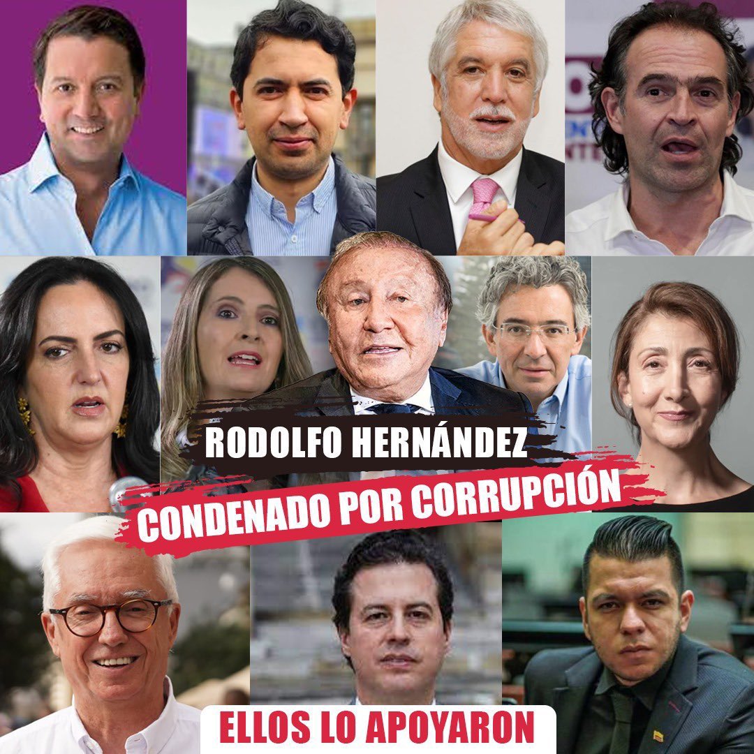 gener_usuga's tweet photo. Todos se tomaron la foto con Rodolfo hoy condenado por corrupción, que porque @petrogustavo representaba un peligro para Colombia. 

De nuevo, teníamos razón quiénes decidimos estár siempre del lado del cambio. https://t.co/Vk9zV5srW7