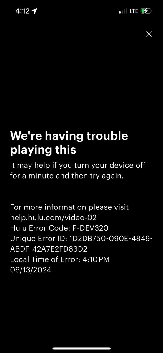 alkire14's tweet photo. @hulu_support Recently updated to iOS 18 beta and this happens every 30 seconds of watching any channel using the @Hulu app.  I have to close out the app, open it, hit live and rinse/repeat.  Suggestions? https://t.co/Q5I2YVtJ1k
