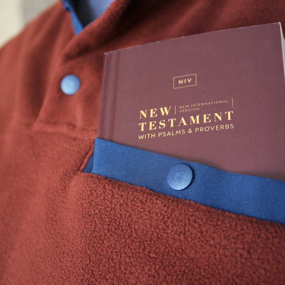 NIVBible's tweet photo. If your church is planning a mission trip this summer, the NIV New Testament with Psalms and Proverbs is a great resource to bring along. Its compact size makes it perfect for travel: https://t.co/SKNIFHtNKf #missiontrip #spreadgodsword #biblestudy #summer https://t.co/iaFvpQYQD1