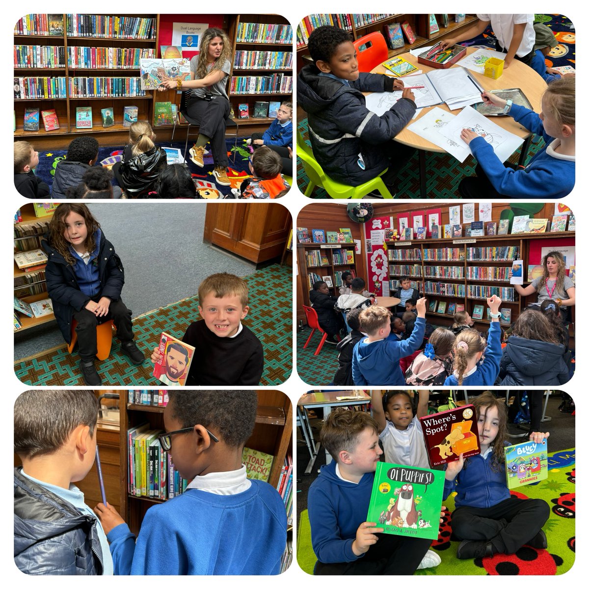 MissSinclair26's tweet photo. Primary 2/3 enjoyed their visit to our local library last week. Everyone picked a new book to enjoy and loved the pirate story time and activities! 📖 🦉 📚 @saracenprimary https://t.co/vAc2lo6Crx