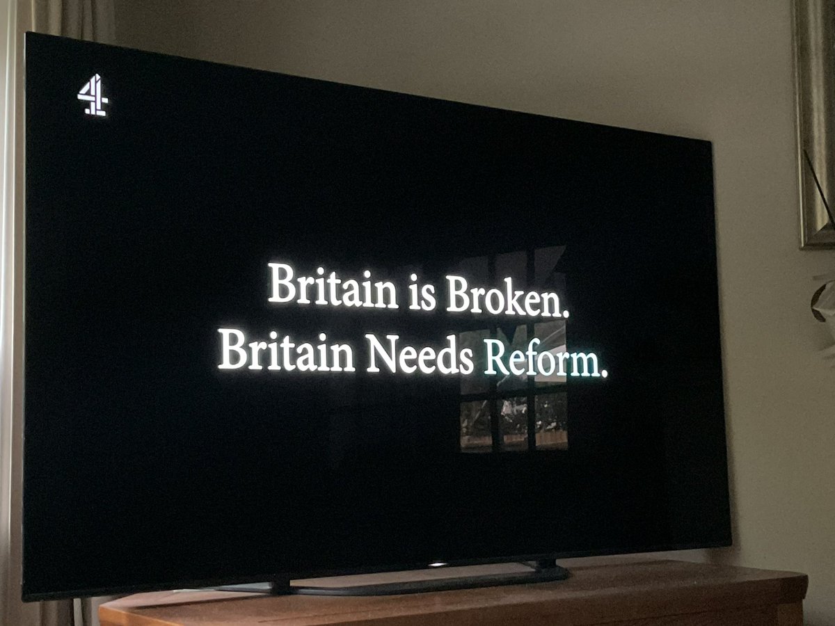 SimonVelocity's tweet image. #reform #GeneralElectionUK The most powerful party political broadcast ever.