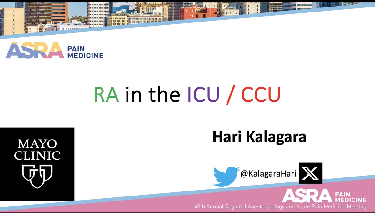 KalagaraHari's tweet photo. Jonny ... #Regionalanesthesia is Life Saving in ICU !!
Please Emphasize 💉 for 🫀&amp; 🧠also !!
I did the presentation on same topic @ASRA_Society #ASRAspring24 meeting. @RegionalAnaesUK @RenukaGeorge @nathanhwaldron @MayoAnesthesia @NarouzeMD @Ropivacaine @alexbstone @ESRA_Society https://t.co/S0RaYcXkpI