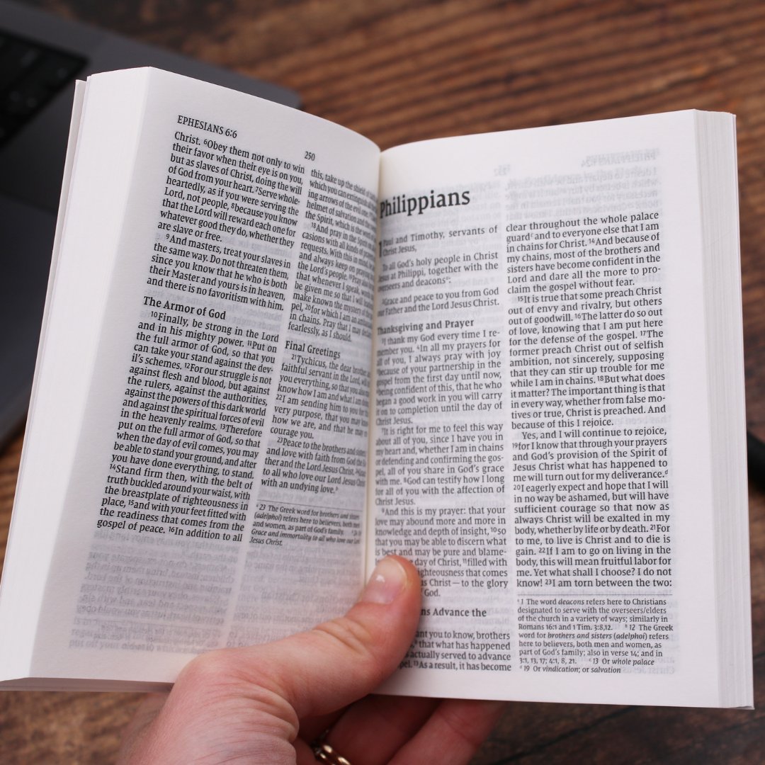 NIVBible's tweet photo. If your church is planning a mission trip this summer, the NIV New Testament with Psalms and Proverbs is a great resource to bring along. Its compact size makes it perfect for travel: https://t.co/SKNIFHtNKf #missiontrip #spreadgodsword #biblestudy #summer https://t.co/iaFvpQYQD1