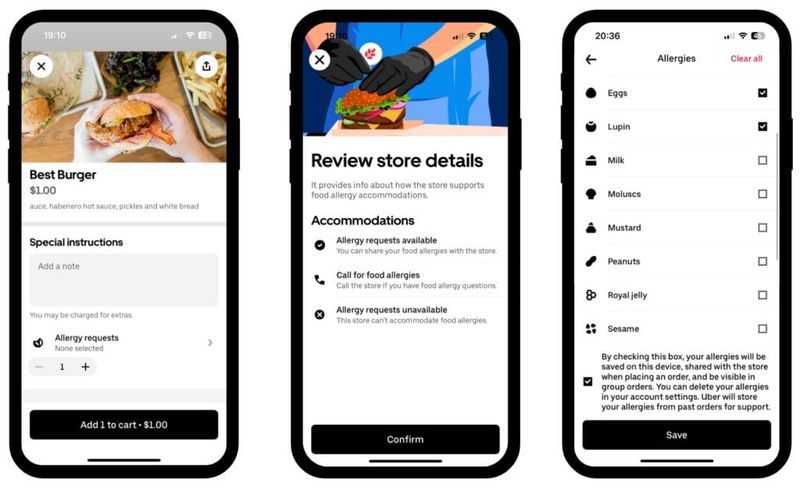This is quite a big step for the #FoodAllergy community. Food delivery apps have become a large part of our society and this is a necessary, proactive measure toward protecting those closest to us. Check out the article here: shorturl.at/kwT2T <a href="/AllergicLiving/">Allergic Living</a> #UberEats