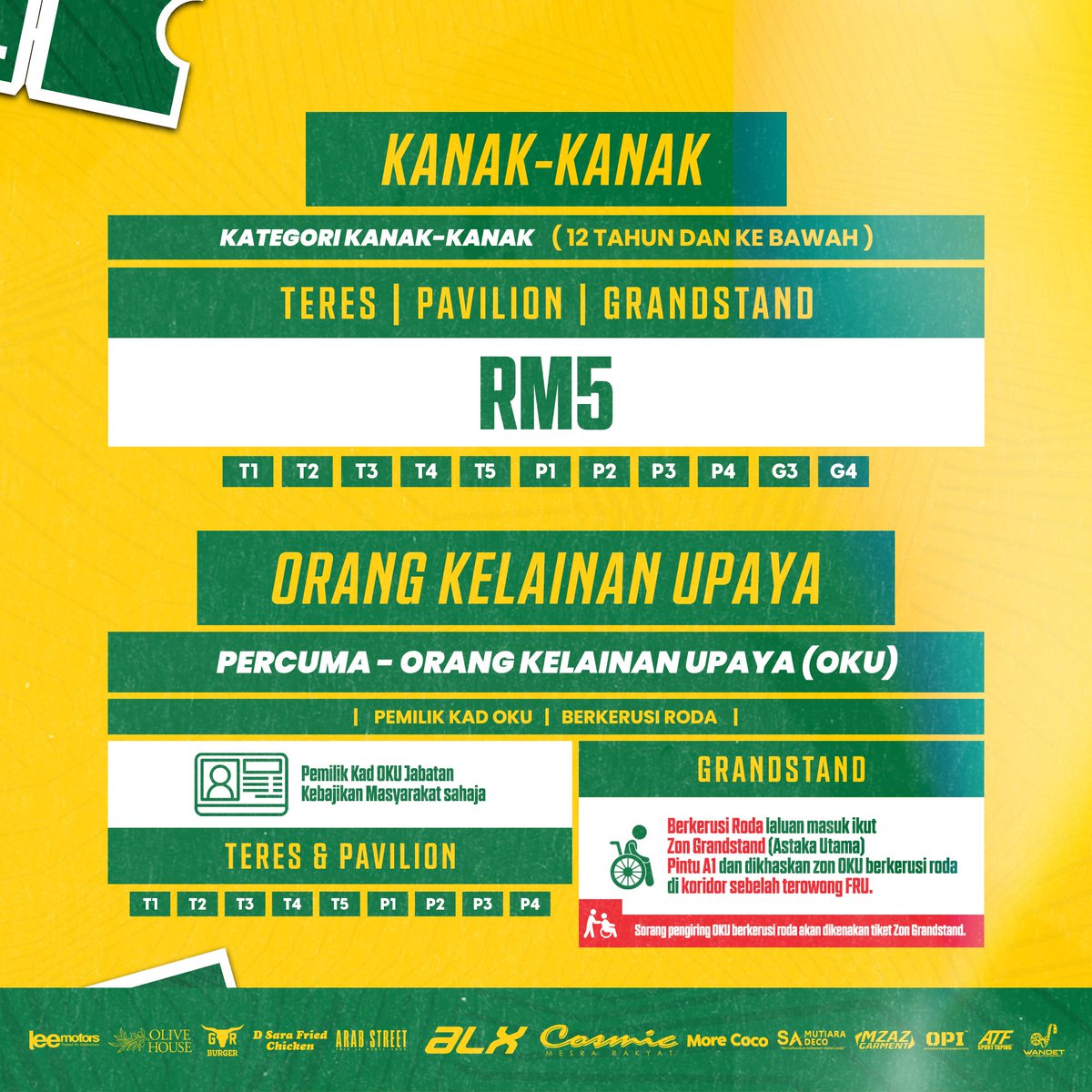 kda_fc's tweet image. 🔰 INFO TIKET PERLAWANAN DI STADIUM DARUL AMAN 🔰

Penyokong boleh mendapatkan tiket fizikal perlawanan Pusingan 16 - Piala FA 2024 KDA FC vs Bukit Tambun FC di Stadium Darul Aman hari ini. Tiket dijual di Kaunter B &amp;amp; Kaunter F bermula jam 3 Petang.

#FACup2024 #FA16 #KDABKT