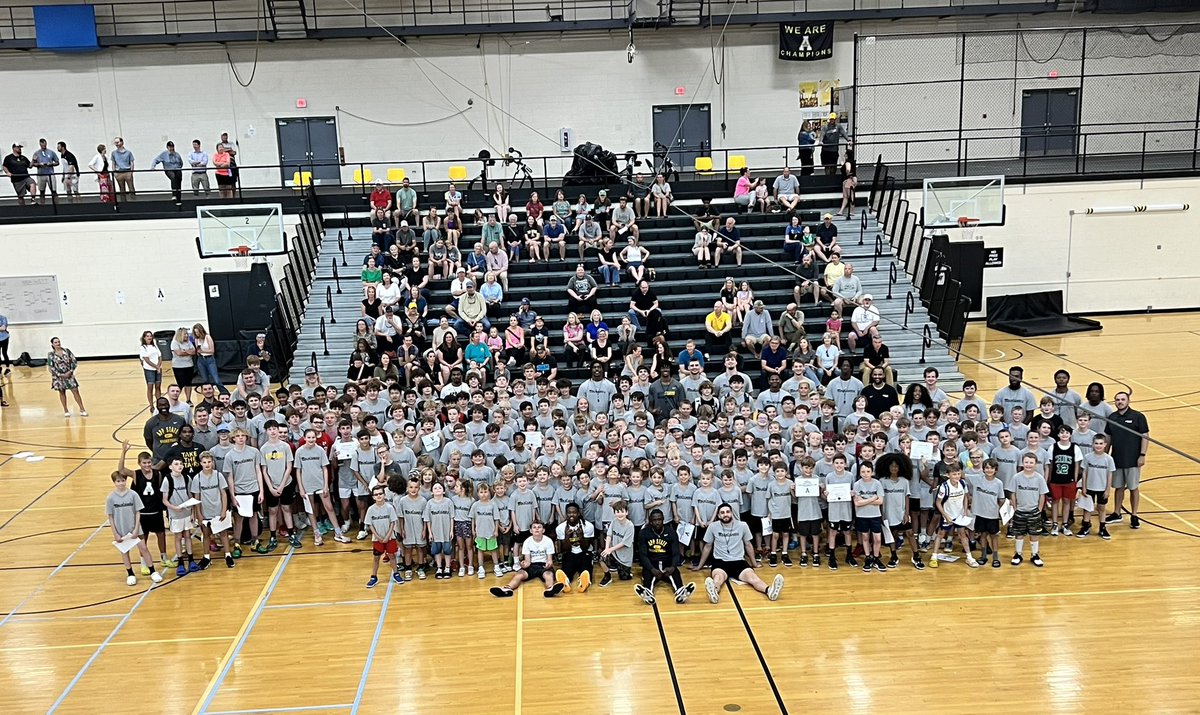 AppStateMBB's tweet photo. Record-breaking camp!
Thanks to everyone who helped be a part of this year’s camp. We look forward to seeing everyone at the Holmes Center this year!
#TakeTheStairs https://t.co/kGxitiiZFl