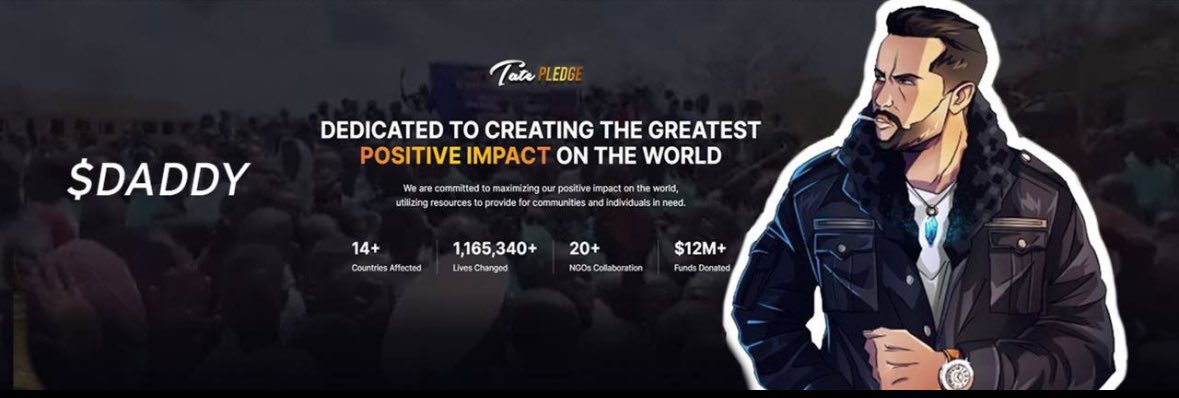 @Regrets10x You have no Regrets you’ll ape into $DADDY TRISTAN and help donate to <a href="/tatepledge/">Tatepledge</a> 
@DaddyTristCTO