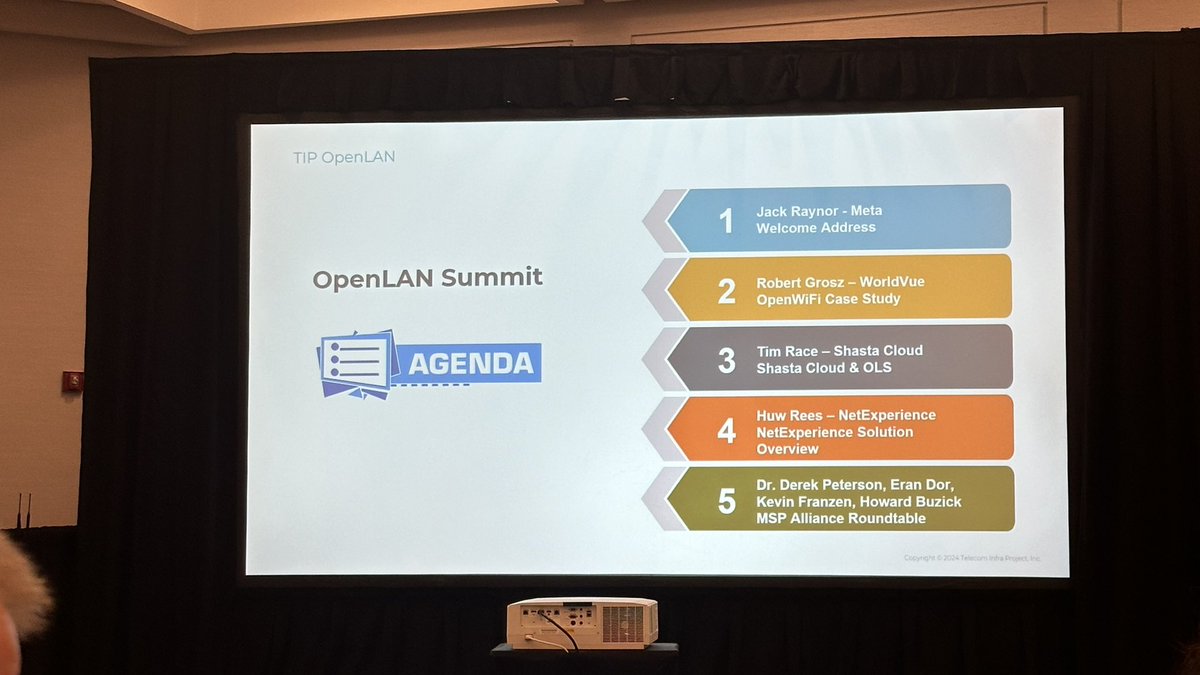 Wirelessnerd's tweet image. The #OpenLAN Summit is about to begin at #WGCAmericas! Intro by Jack Raynor!