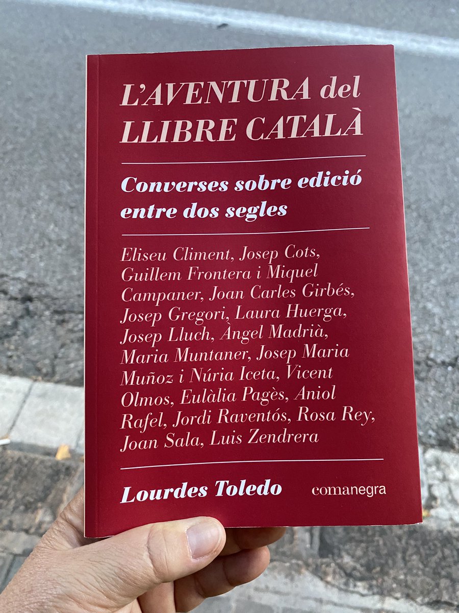 núria iceta (@nuriaiceta) on Twitter photo Avui s’ha presentat a <a href="/laietana/">laie</a> aquest llibre de <a href="/TextMachine70/">Lourdes Toledo</a> publicat per <a href="/Comanegra/">Editorial Comanegra</a>
Contents de ser-hi entre les magnífiques entrevistes de la Lourdes que retraten un panorama divers (i per tant ric) de l’edició en català arreu dels PPCC. <a href="/llegirencatala/">Llegir en Català</a> <a href="/mguerrerobr/">Manuel Guerrero B</a> Avui s’ha presentat a <a href="/laietana/">laie</a> aquest llibre de <a href="/TextMachine70/">Lourdes Toledo</a> publicat per <a href="/Comanegra/">Editorial Comanegra</a>
Contents de ser-hi entre les magnífiques entrevistes de la Lourdes que retraten un panorama divers (i per tant ric) de l’edició en català arreu dels PPCC. <a href="/llegirencatala/">Llegir en Català</a> <a href="/mguerrerobr/">Manuel Guerrero B</a>