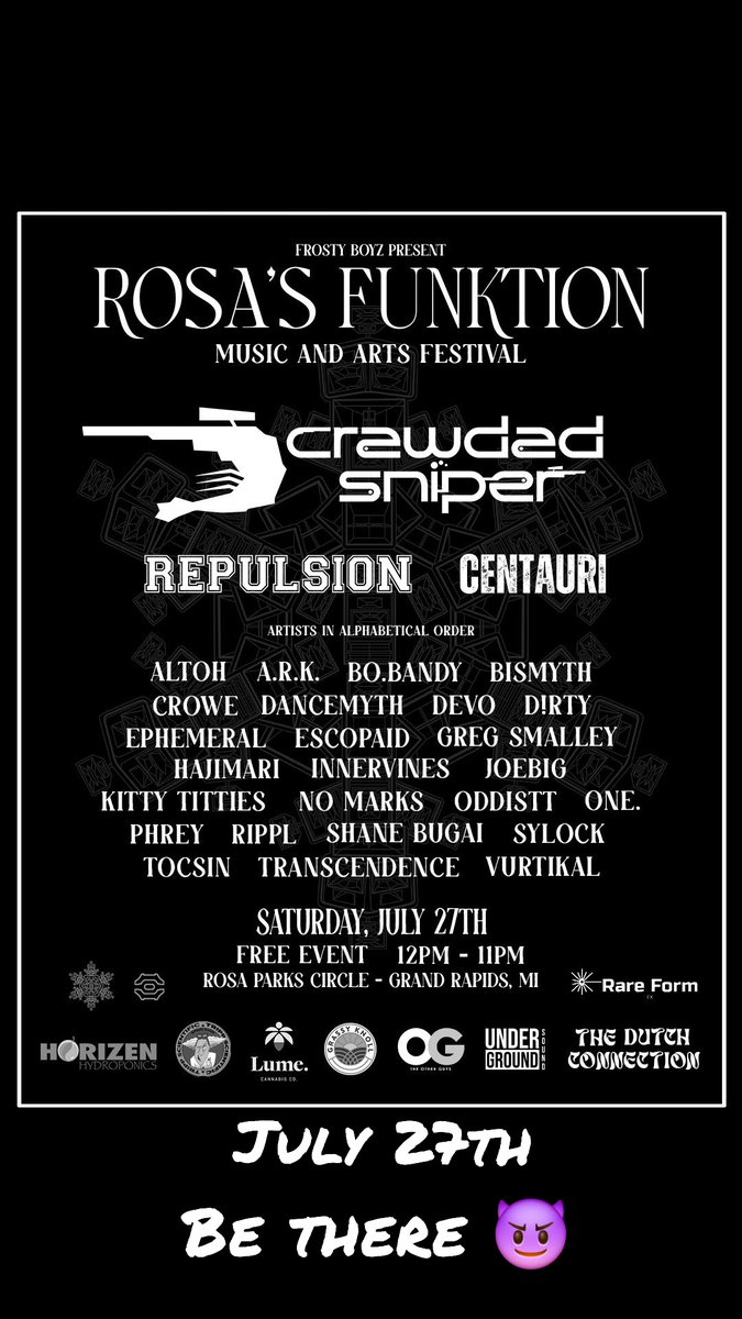 *show announcement* 
July 27th Rosa's Funktion 😤
