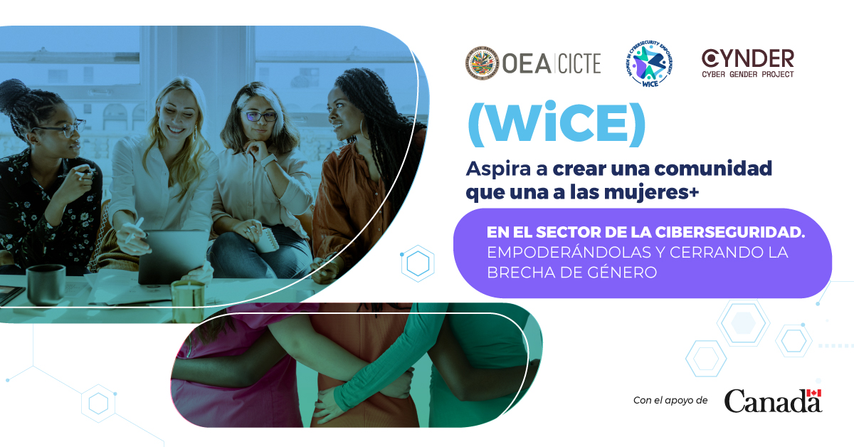 OEA_Cyber's tweet photo. Únete a #WiCE - Women in Cybersecurity Empowerment Network y forma parte de una comunidad que impulsa el apoyo y promoción de mujeres+ en ciberseguridad.
Juntas podemos impulsar el cambio y reducir la brecha de género👩‍💻🌎
✍️Registro: https://t.co/QQTAgKailE https://t.co/1veEBQgYQ1