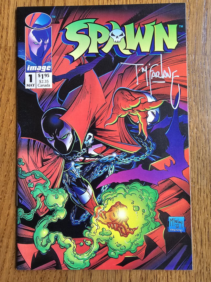 carnouchec's tweet photo. I read the first couple of hundred or so issues of Spawn but haven't read it for a few years.

Rat City has reinvigorated my love for Spawn though so I treated myself to some key issues. And getting Todd's sig was the icing on the cake. https://t.co/doNfvd239D