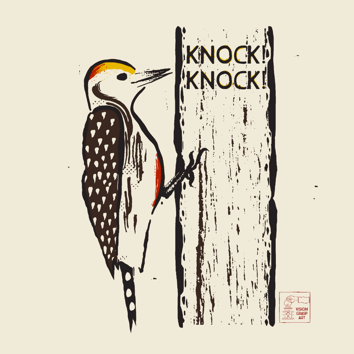 VisionGraspArt's tweet photo. Knock! Knock!

#woodpecker #illustration #birds https://t.co/3E5Wd5ZWY4