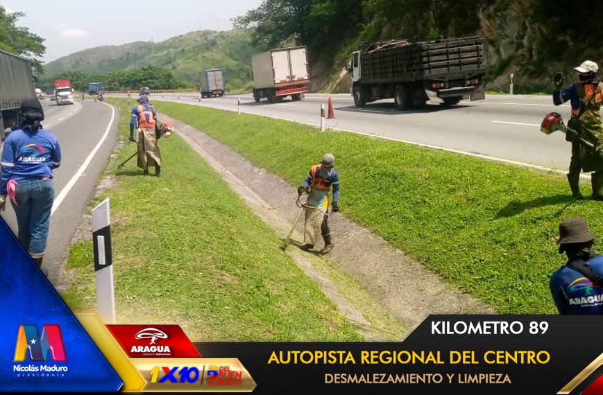 viasdearaguas's tweet photo. 🚧📸 Gdora. @Soykarinacarpio con la constancia y esfuerzo Mantenimiento vial km 89 de la #ARC de #Aragua tramo a tramo, kilometro a kilometro con desmalezamiento y limpieza, bajo los lineamientos del 1x10 del Buen Gobierno.
#VenezuelaPotencia
@NicolasMaduro @_Vpsops @VTVcanal8 https://t.co/b4QCKwcuoA