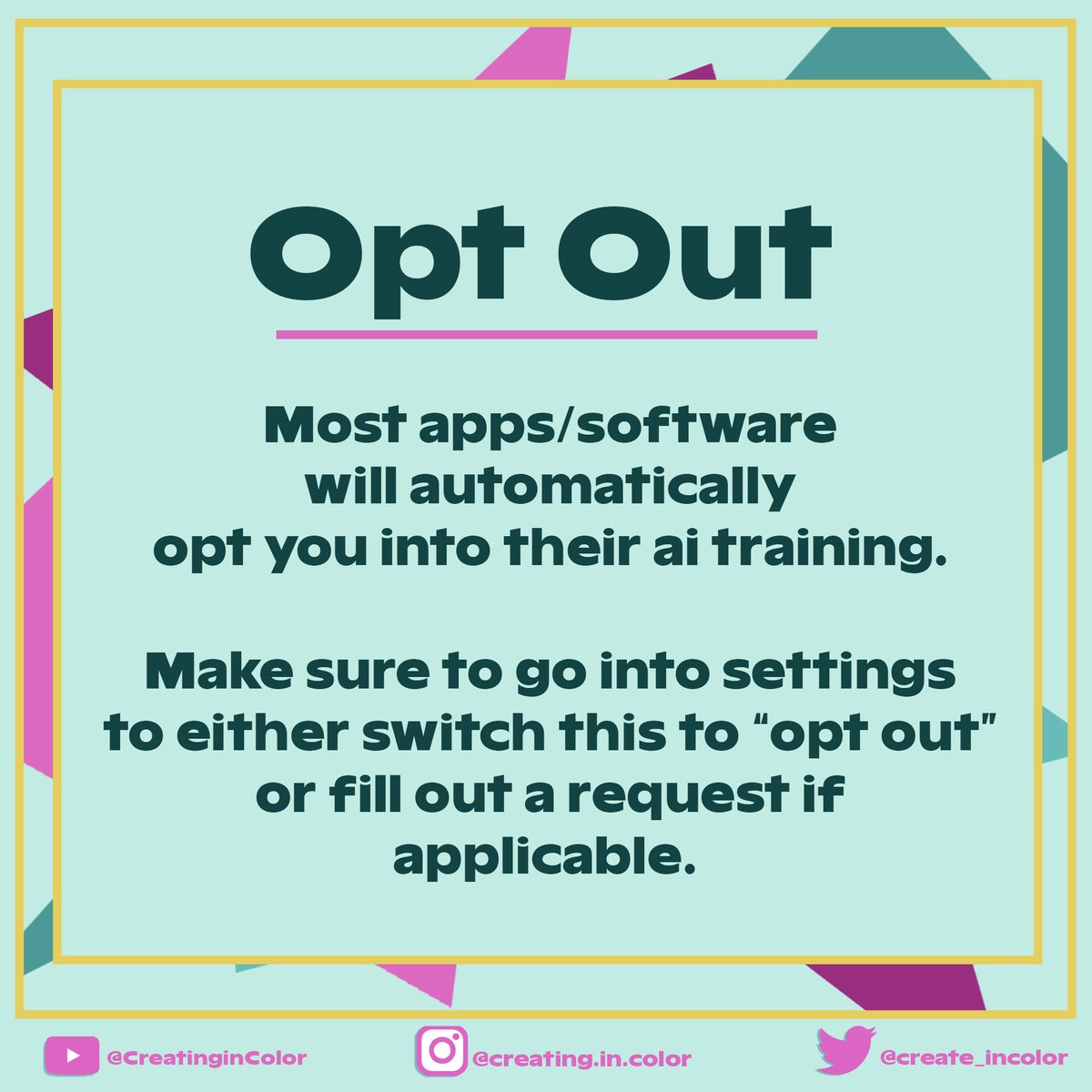 Creating in Color tweet media