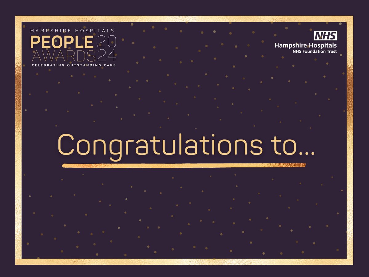 HHFTnhs's tweet photo. Here we go, it’s time to announce our #HHFTPeopleAwards 2024 winners… https://t.co/eicWFME6ia