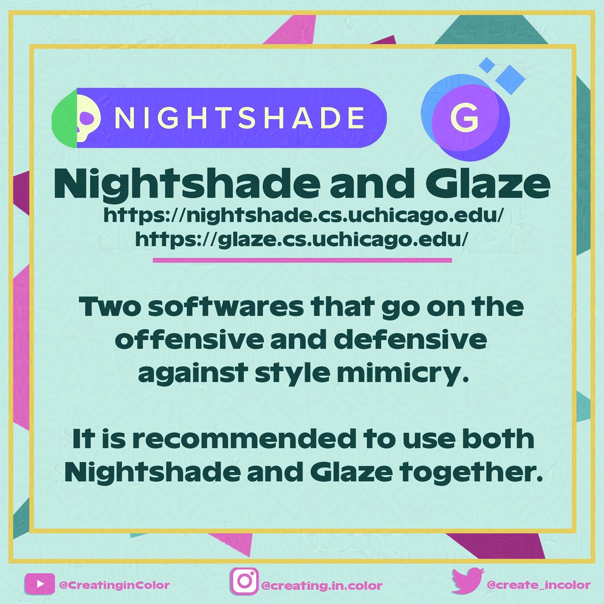 Creating in Color tweet media