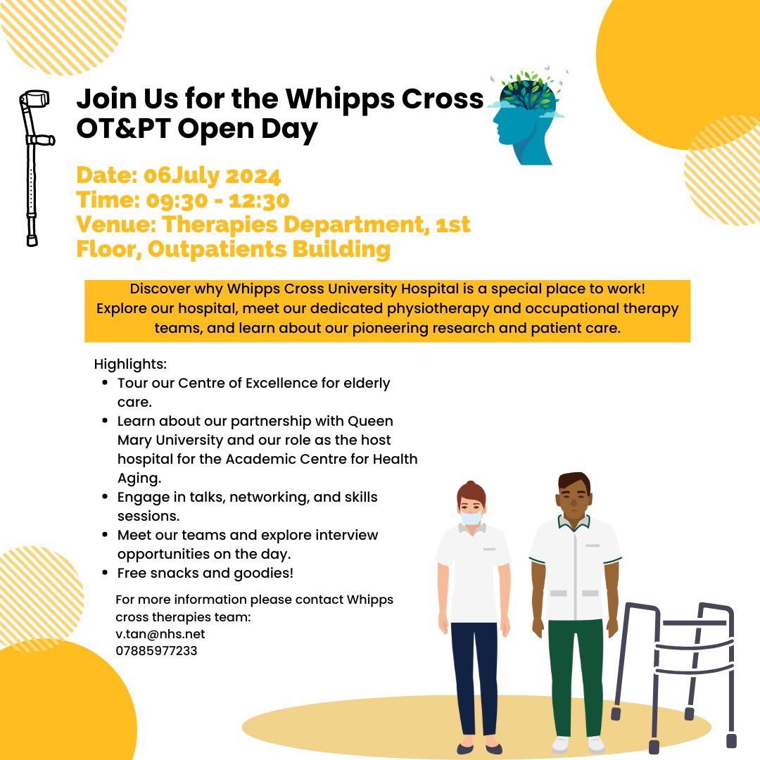 Alicia Exposito-Ramos (@alicia41068767) on Twitter photo Spread the word! Come and find out what being an OT or PT <a href="/CcsomOt/">WhippsX Acute PT OT πππ€</a> <a href="/NHSBartsHealth/">Barts Health</a> Whipps Cross Hospital is all about Spread the word! Come and find out what being an OT or PT <a href="/CcsomOt/">WhippsX Acute PT OT πππ€</a> <a href="/NHSBartsHealth/">Barts Health</a> Whipps Cross Hospital is all about
