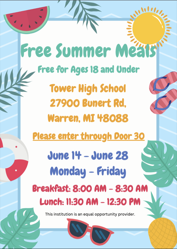 wwpsfoodservice's tweet photo. Who is ready for a “berry” awesome summer? 🍓☀️Summer meals are available to all children and teens 18 and under.
@WarrenWoodsPS #MakeItHappenTogether #WarrenMI #WarrenMichigan #WarrenWoods #MIschools #MacombCounty https://t.co/EBsYPgOF4M