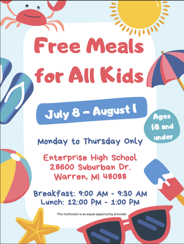 wwpsfoodservice's tweet photo. Who is ready for a “berry” awesome summer? 🍓☀️Summer meals are available to all children and teens 18 and under.
@WarrenWoodsPS #MakeItHappenTogether #WarrenMI #WarrenMichigan #WarrenWoods #MIschools #MacombCounty https://t.co/EBsYPgOF4M