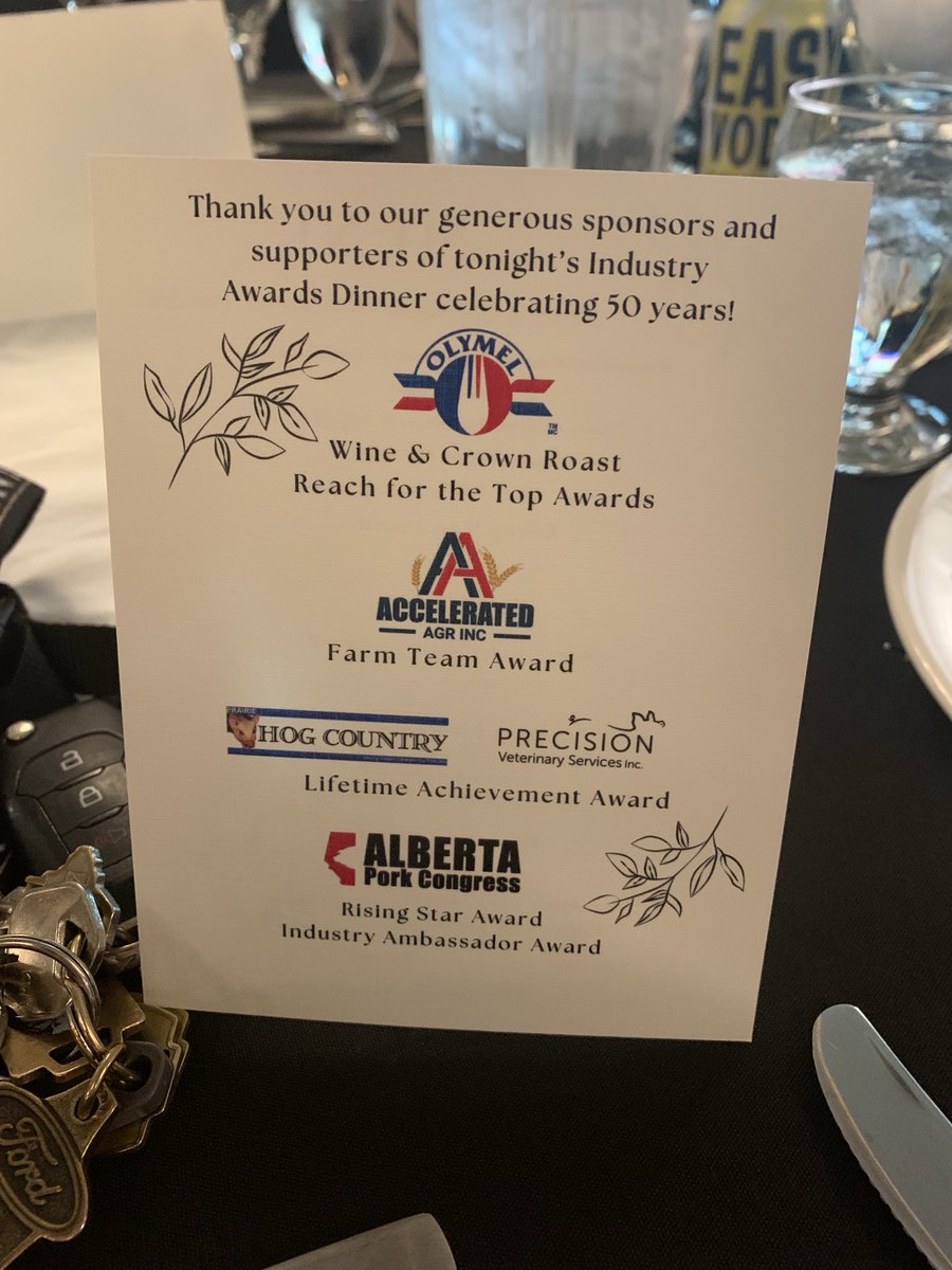 RobAckerblade's tweet photo. Proud to be apart of the 50th anniversary of the Pork Congress celebration.
@albertapork #olymel #feedingtheworld https://t.co/u9JsGsYrHy