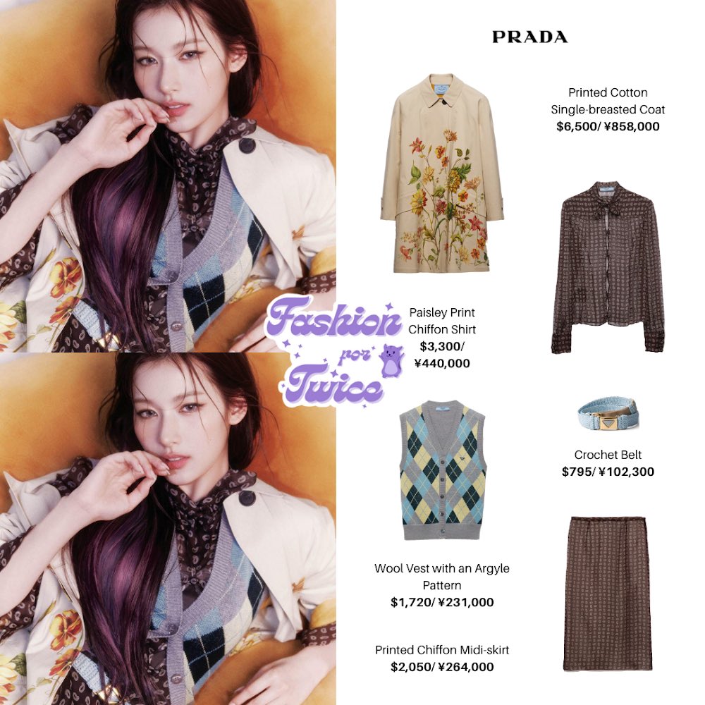 fashionfortwice's tweet photo. #SANA
Sana for Elle Korea May 2024 Issue Pictorial x Prada 🍀🪻💜
• #Prada •
@JYPETWICE
#TWICE #트와이스 #MISAMO #사나 #PradaFashionWeek #PradaSummer #PradaGalleria #PradaxSana https://t.co/ucekhRqAEA