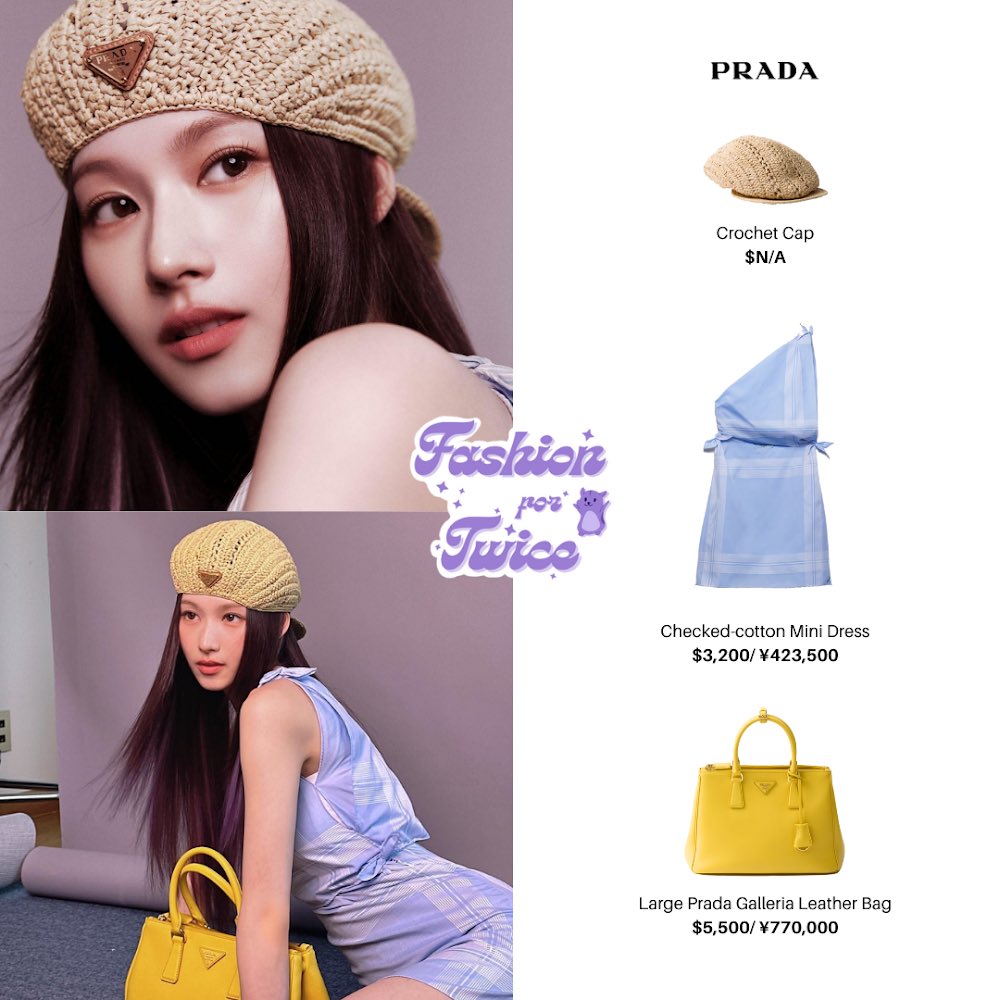 fashionfortwice's tweet photo. #SANA
Sana for Elle Korea May 2024 Issue Pictorial x Prada 🍀🪻💜
• #Prada •
@JYPETWICE
#TWICE #트와이스 #MISAMO #사나 #PradaFashionWeek #PradaSummer #PradaGalleria #PradaxSana https://t.co/J4f2IahqZB