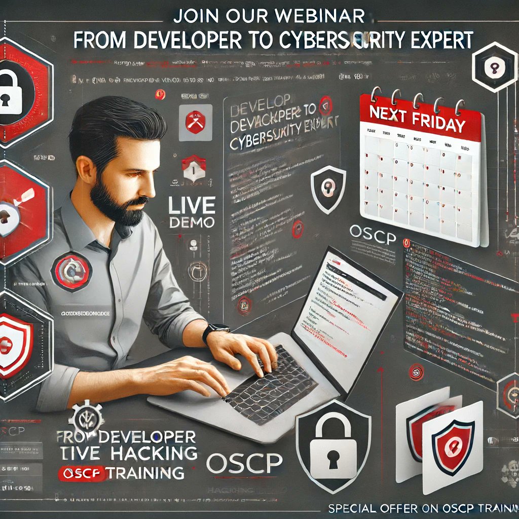 startup_sec's tweet photo. 🚀 Transform your dev skills into a cybersecurity career! Join our webinar! 🚀

🗓 Next Friday, June 21
👤 Host: Ryan, Founder &amp; Dev
🔗 Sign up: https://t.co/lpTJA0DkcE

Share &amp; comment for visibility!
#Cybersecurity #OSCP #CareerChange #DeveloperToCyber https://t.co/SMreQ6i0o2