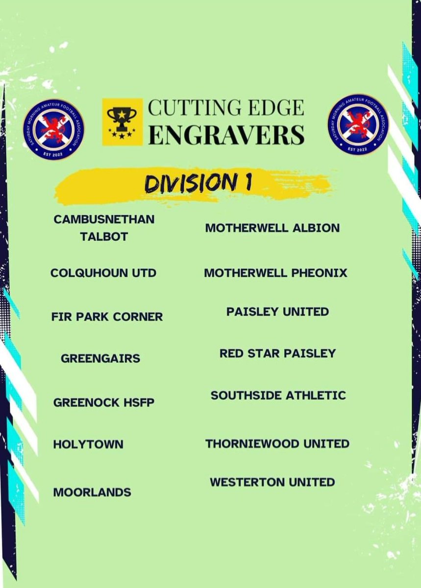 Delighted to be joining the <a href="/OfficialSMAFA/">SMAFA</a> from Season 2024/25. Can't wait to get started in what is shaping up to be a really competitive division.

Preseason starts 22nd June and preseason friendlies come thick and fast.

Thanks to <a href="/GGPAFL/">Greater Glasgow Premier AFL</a> for ensuring a smooth transition.