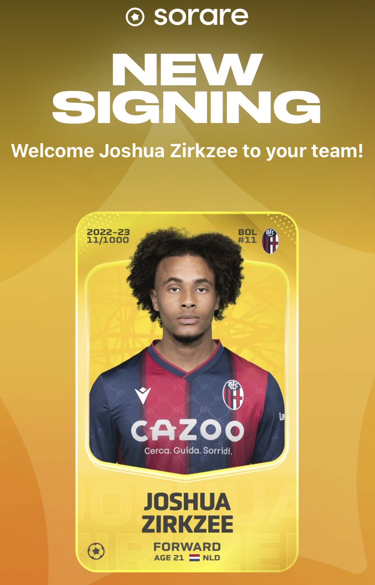 ALoneU23's tweet photo. I drop the bomb 💣 🙋🏼‍♂️
#LastAdd • #Sorare 

But how beautiful is this new screen for the new grafts?! 😍

J. ZIRKZEE 📄✍️ 

Only #Under23 #JerseyMint #Gallery #SorareCollection https://t.co/PK0PmPCZM2