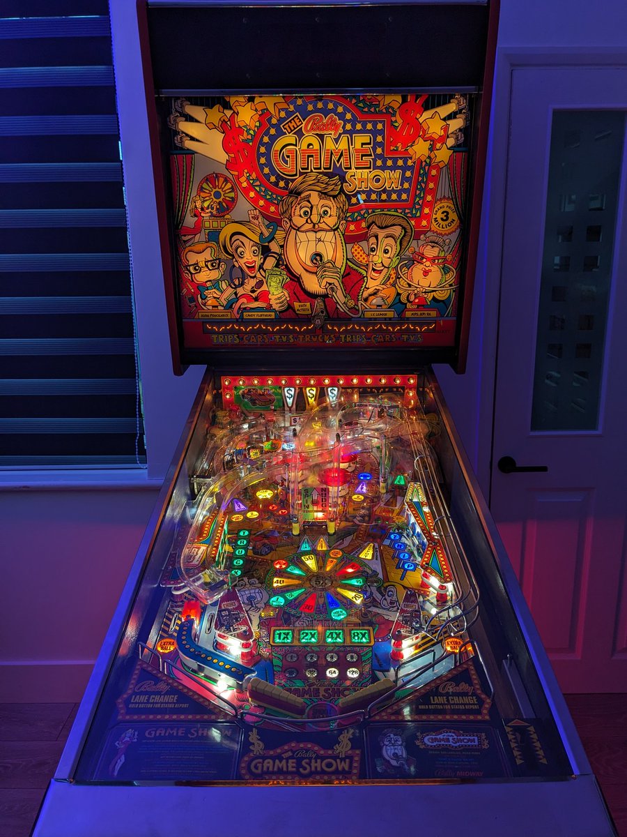 Djrougeuk's tweet image. Loving The Bally Gameshow pinball. #pinball #bally #system11